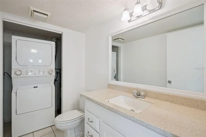 Half Bathroom on first floor with Washer/Dryer