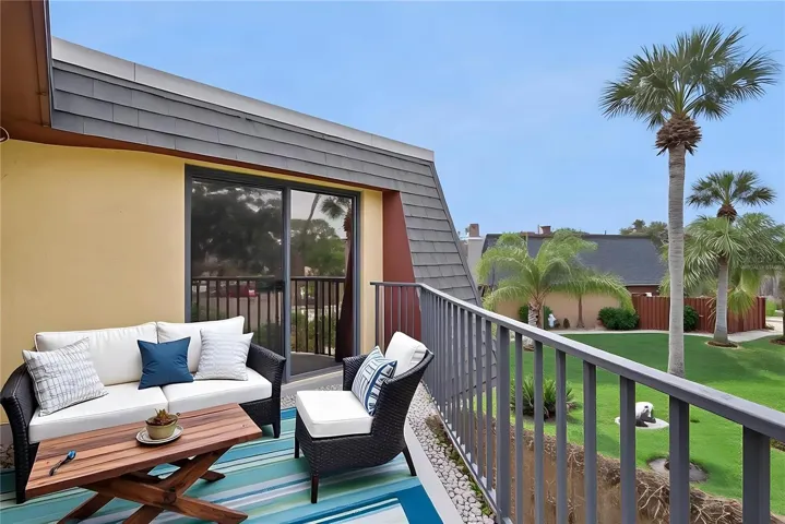 Virtually staged Balcony