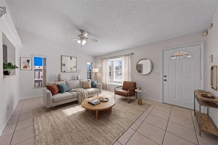 Virtually Staged Living Room