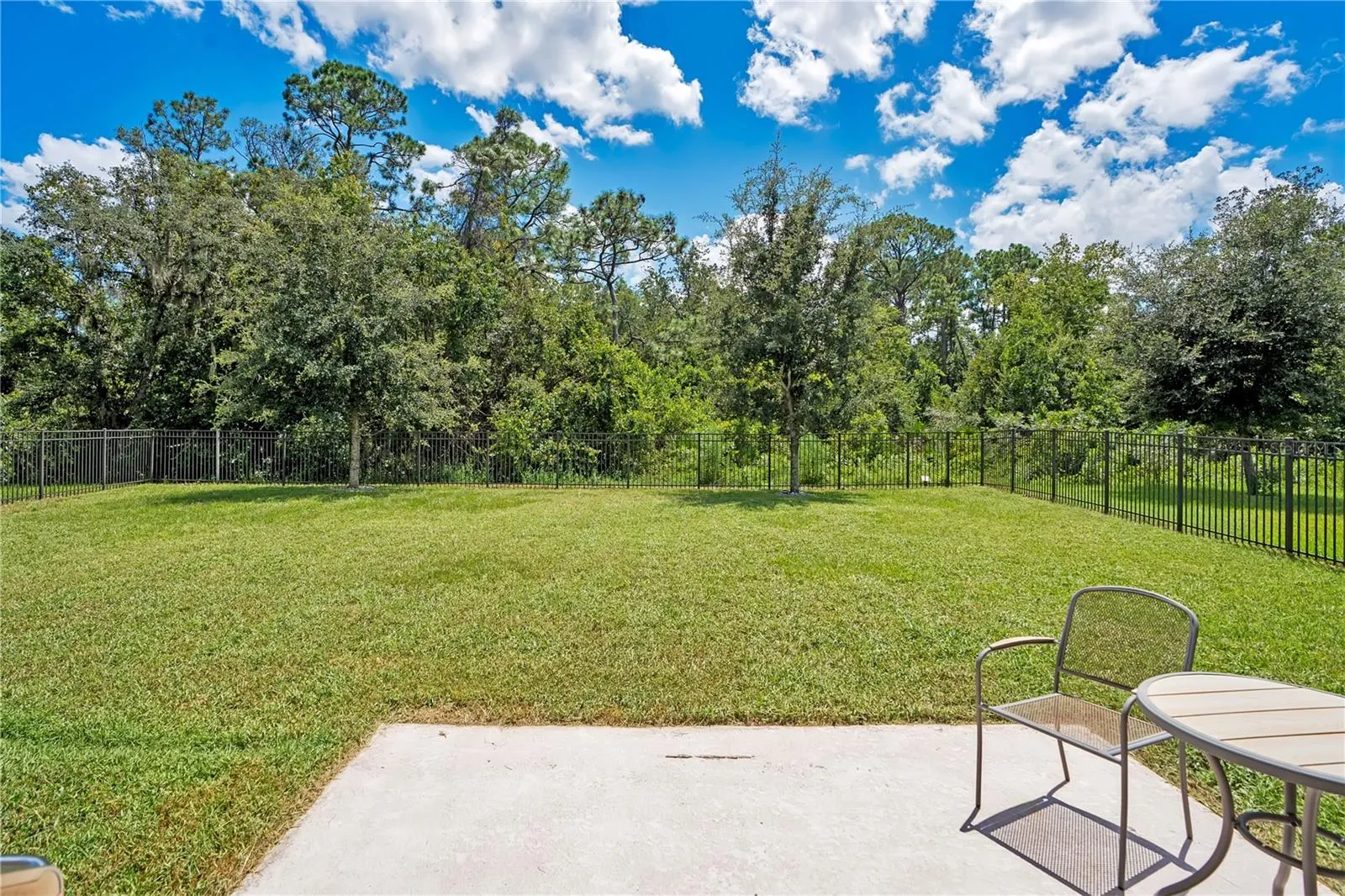 Patio Overlooking Wooded Area