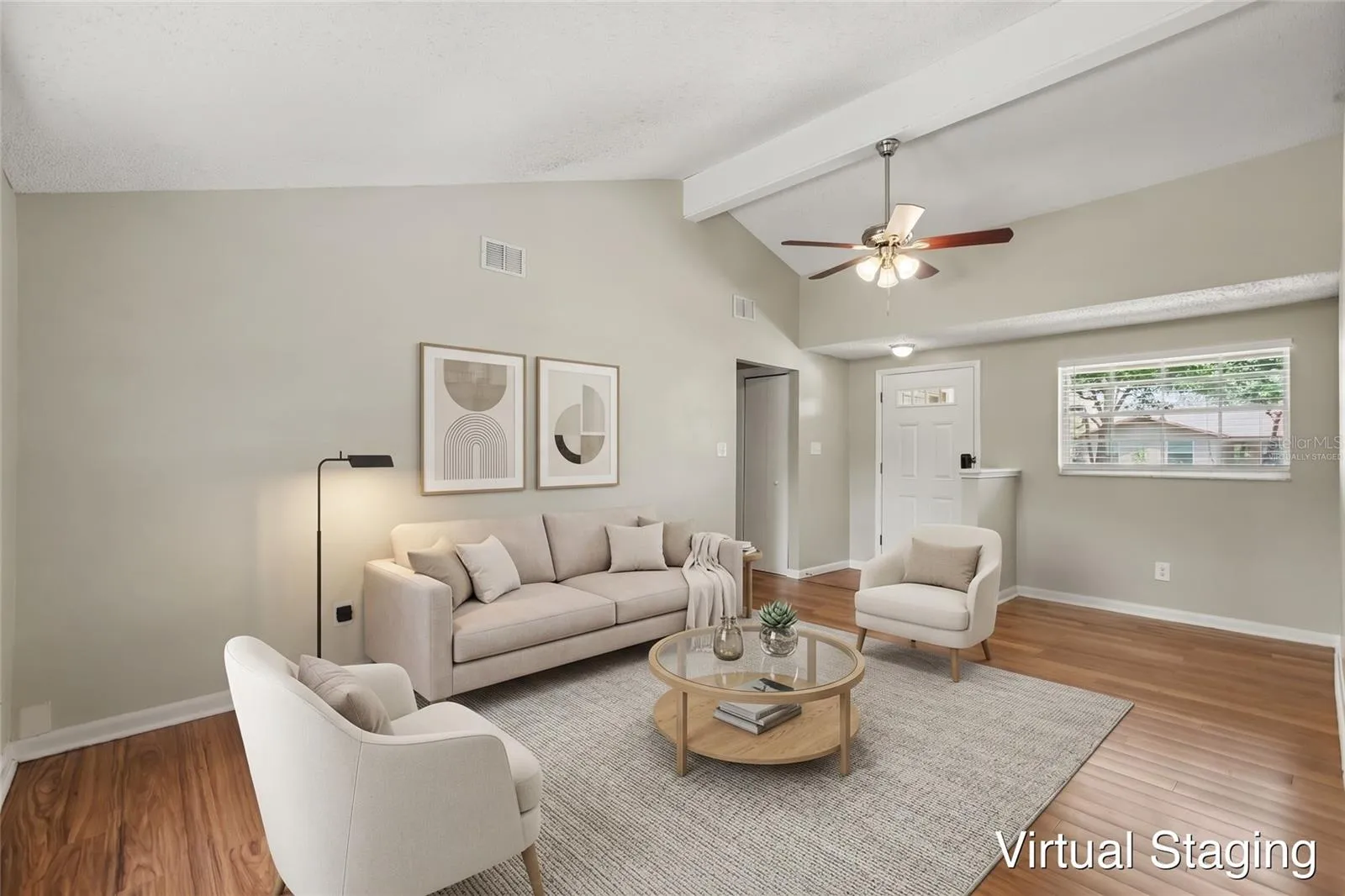 Virtually staged