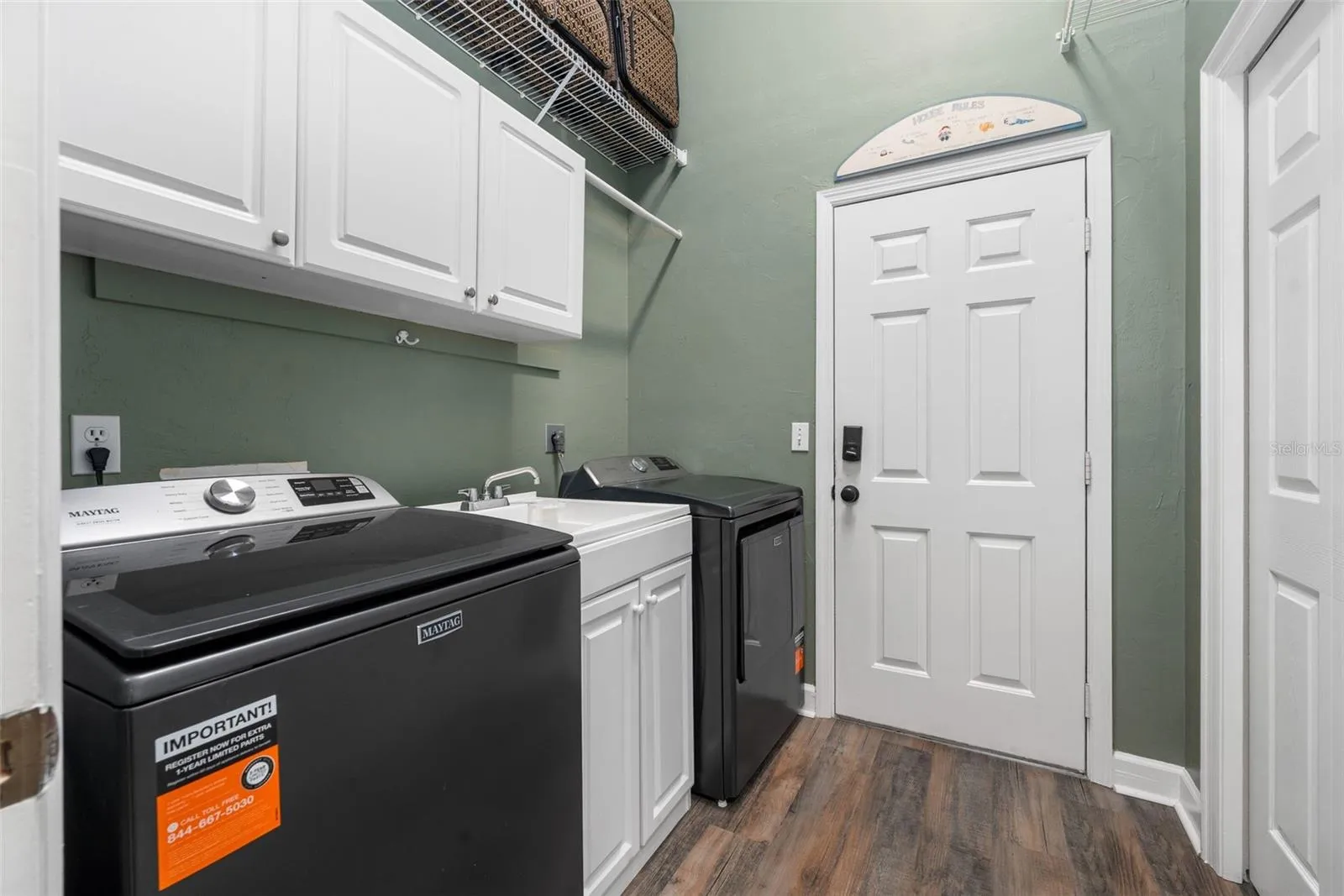 Laundry Room with Sink and Storage