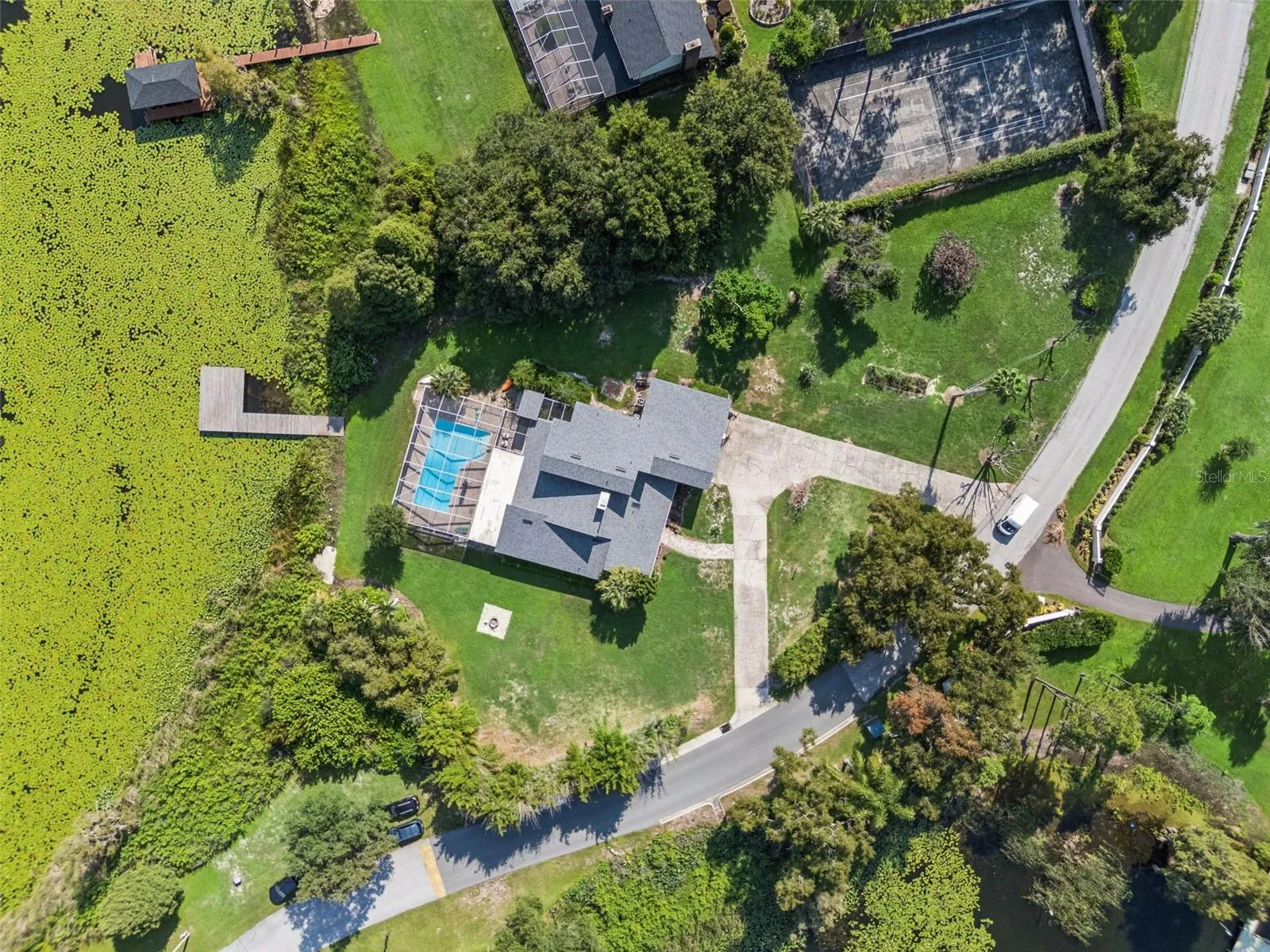 1.28 acre lot.