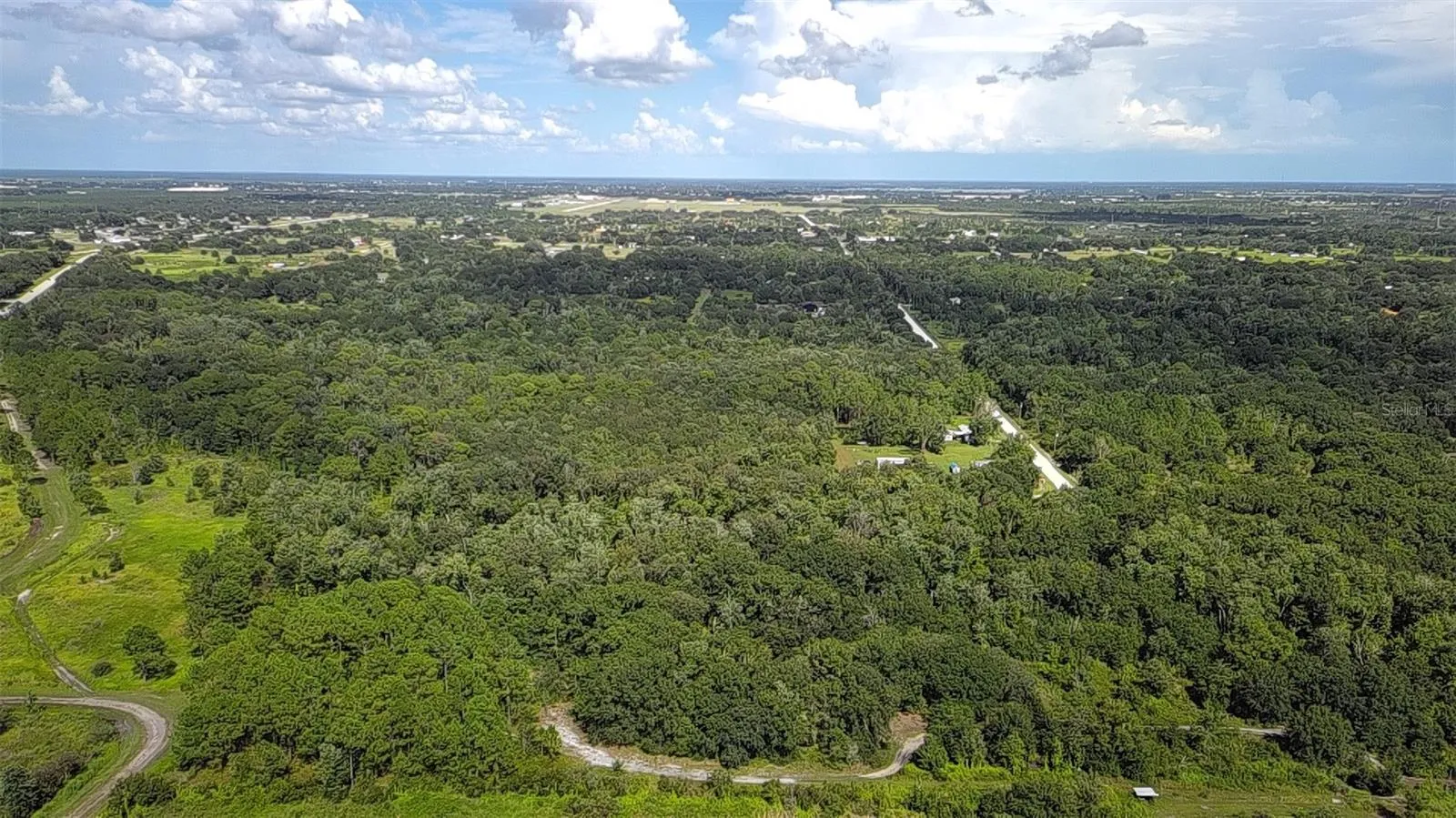 This is looking east behind the Land