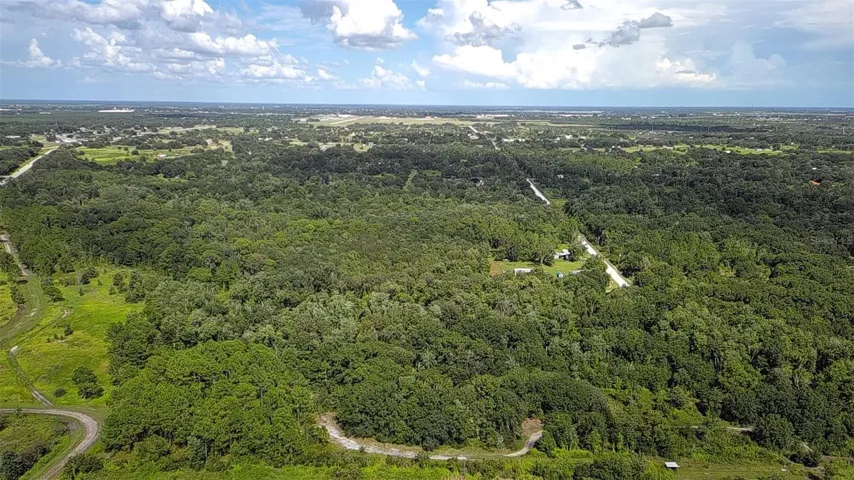 This is looking east behind the Land