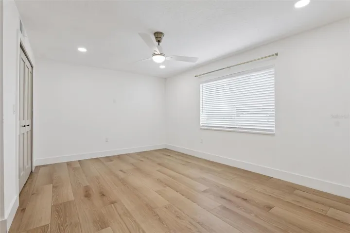 Bedroom with new Low-e windows