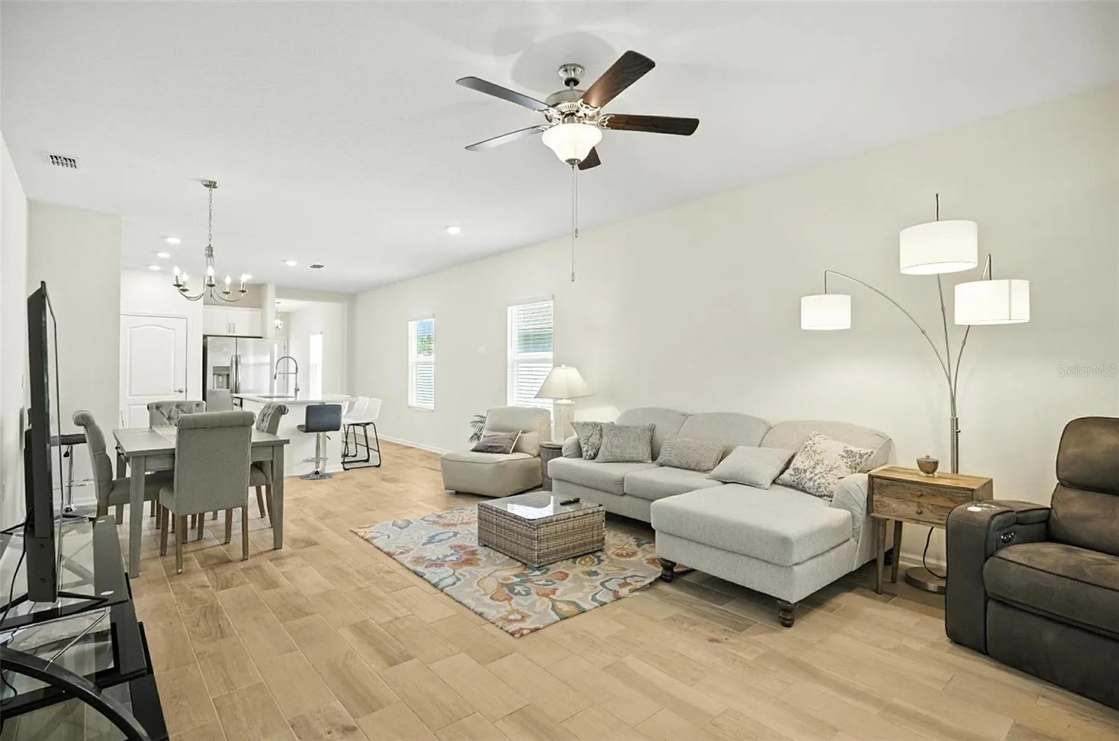 Open Living & Dining Area