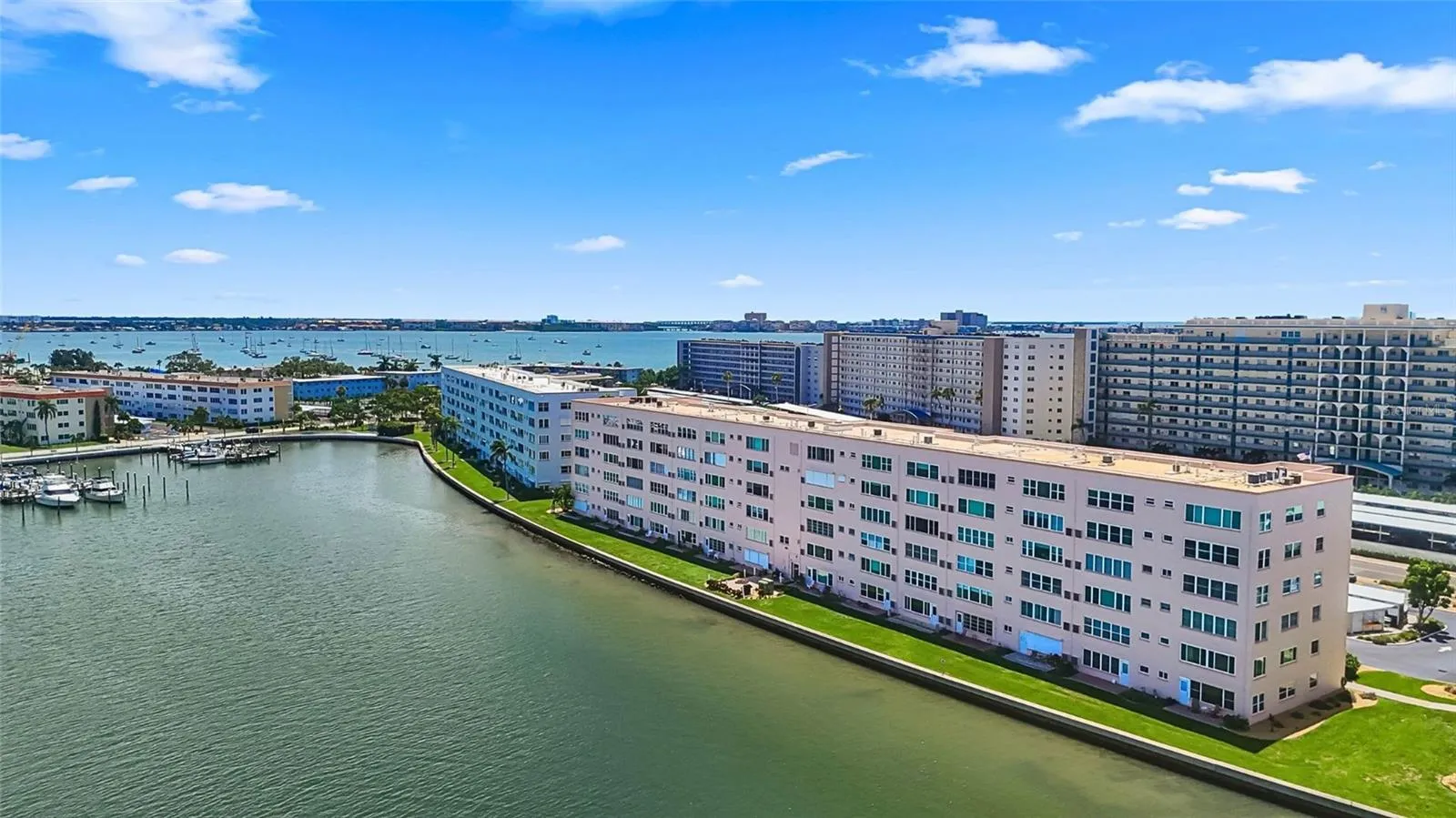 AERIAL VIEW OF MANCHESTER BLDG WITH WATER VIEW