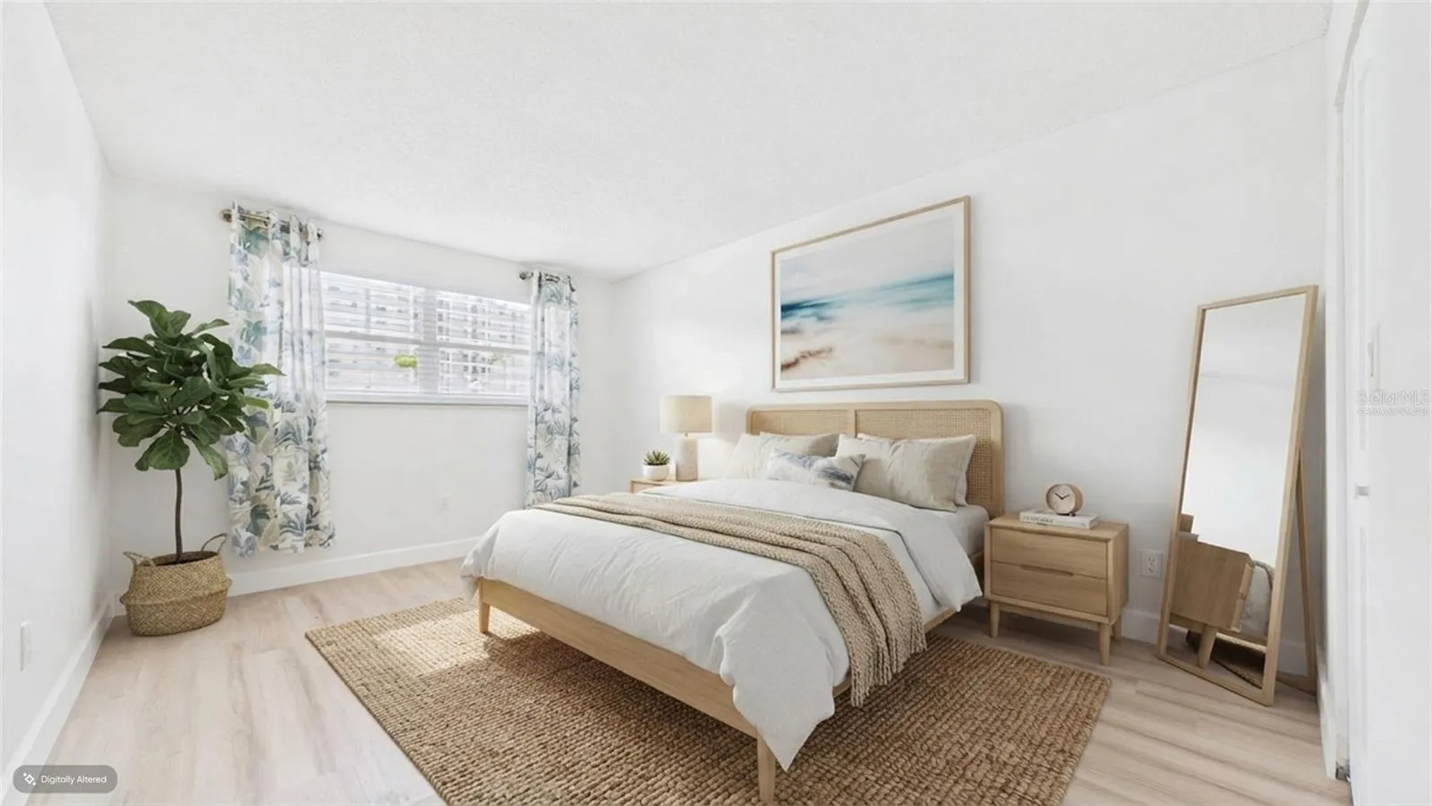 VIRTUALLY STAGED BEDROOM