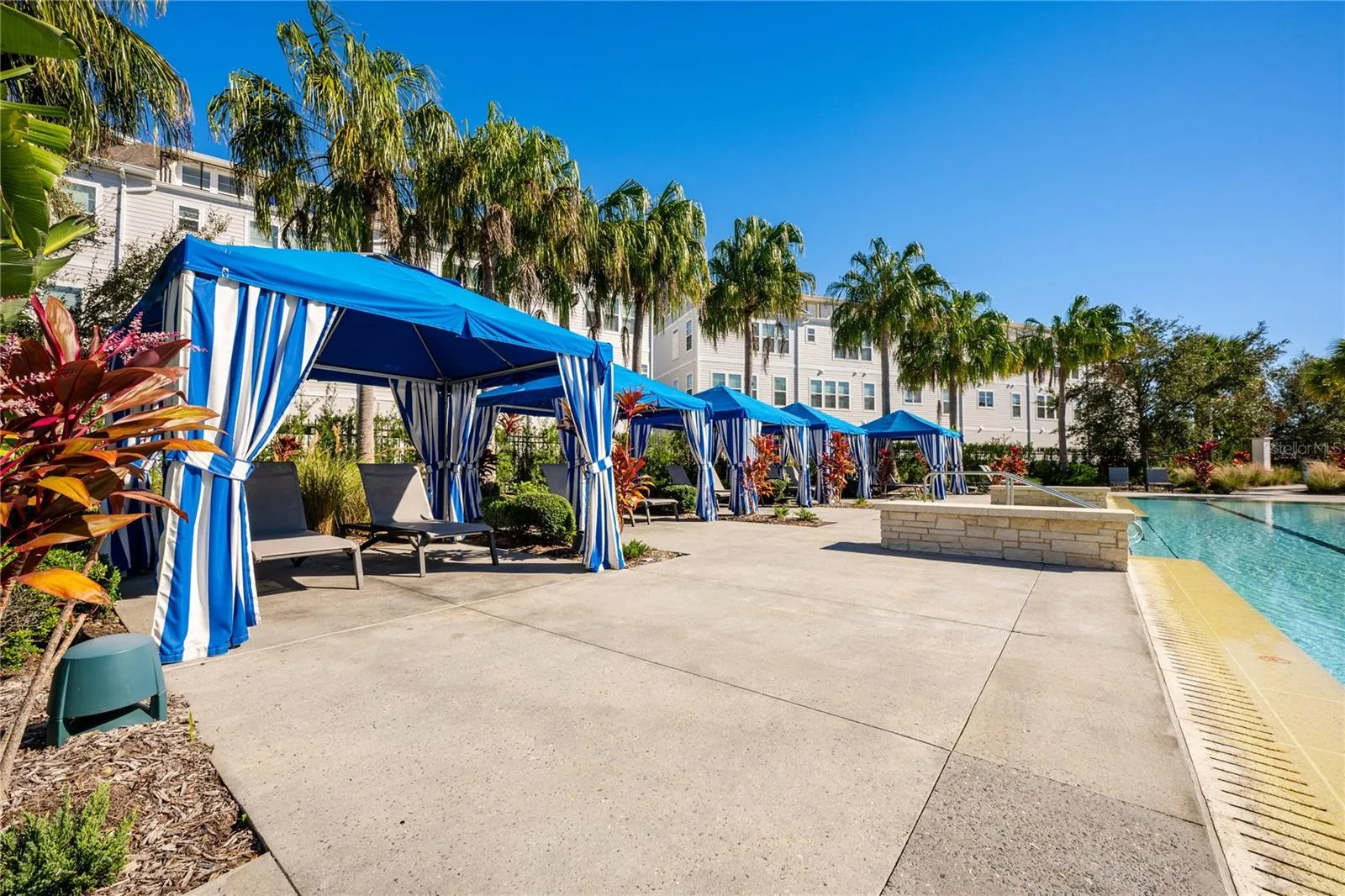 Poolside Cabanas.