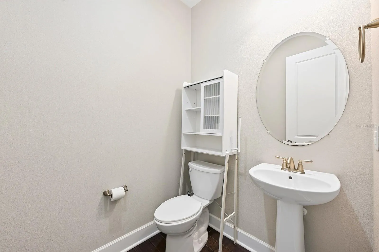 Main floor powder room for guests.