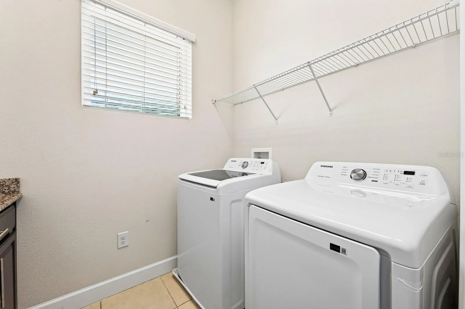 Convenient second floor laundry.