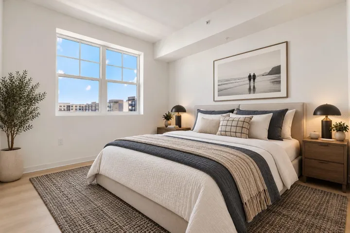 master bedroom. virtual staging