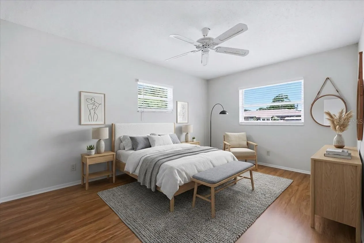 Staged Master bedroom