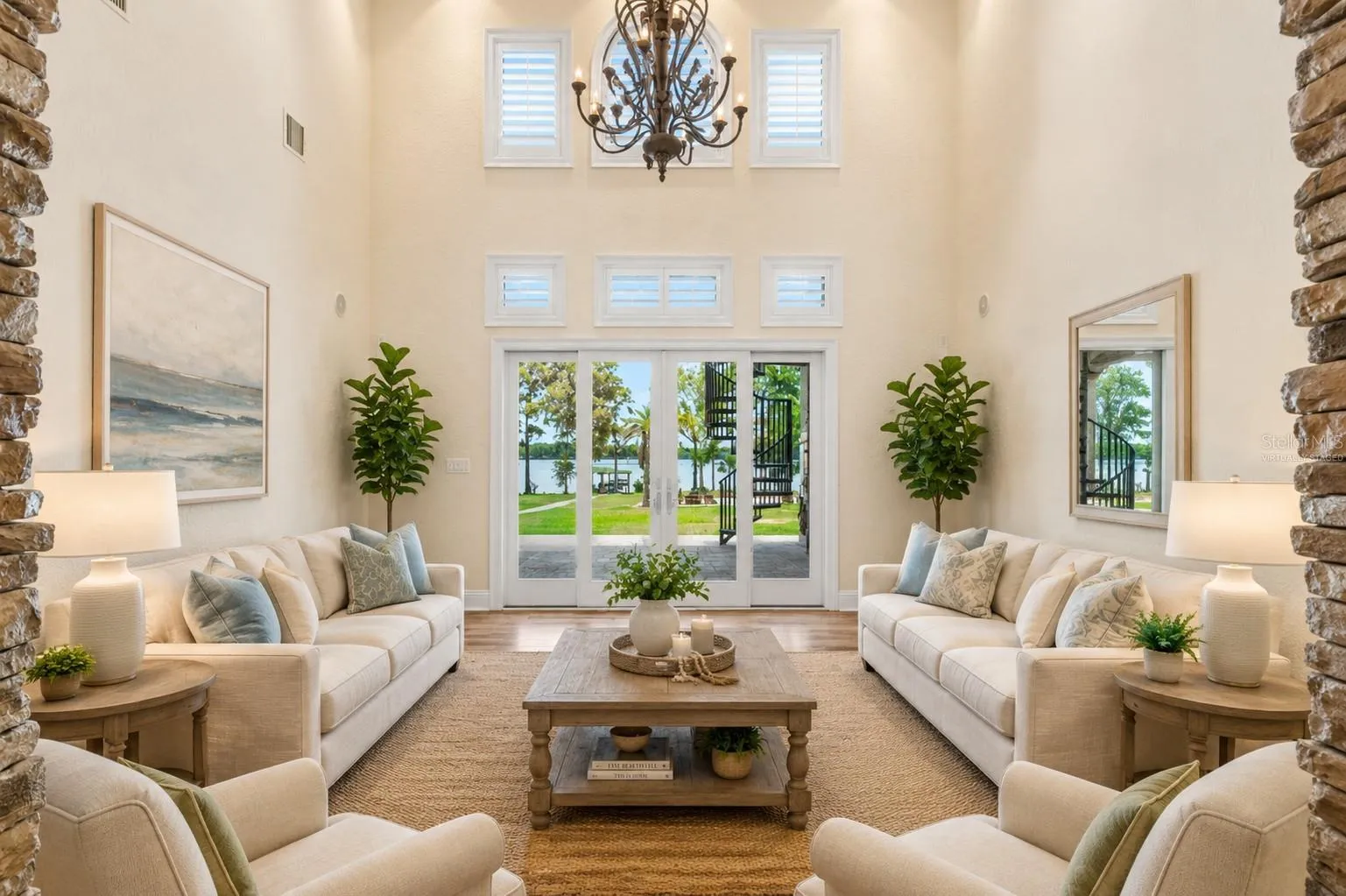 Virtually Staged Living Room