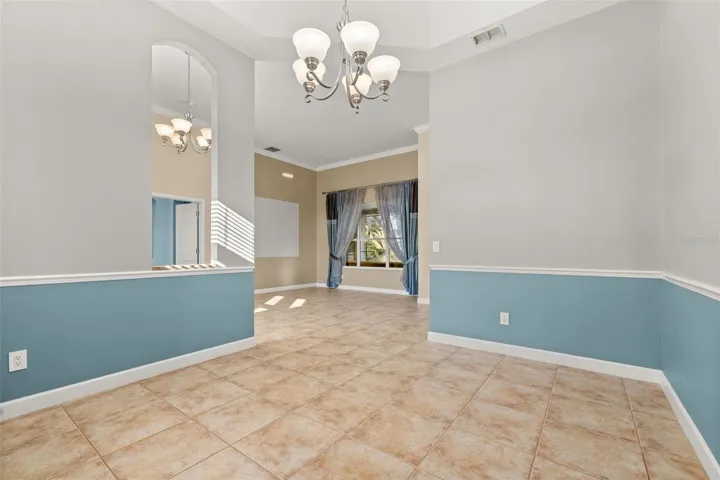 View of the formal living space