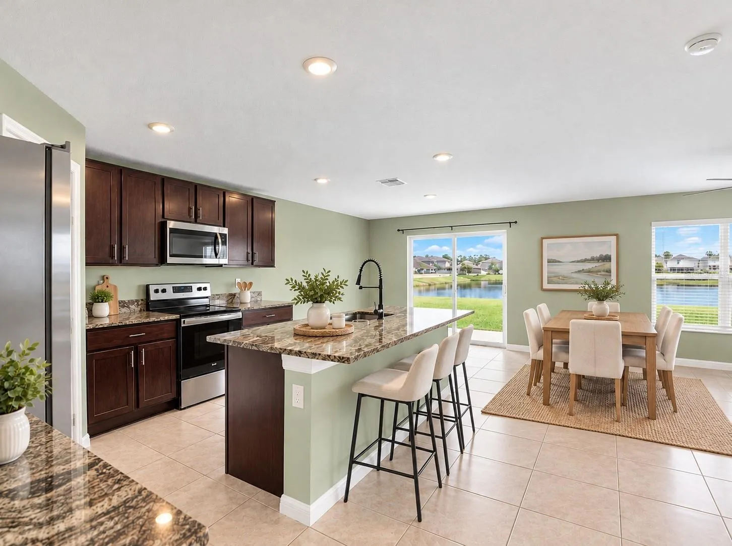 Staged Kitchen Dining Area