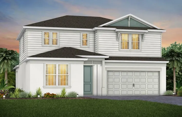 Exterior Design. Artistic rendering for this new construction home. Pictures are for illustrative purposes only. Elevations, colors and options may vary.
