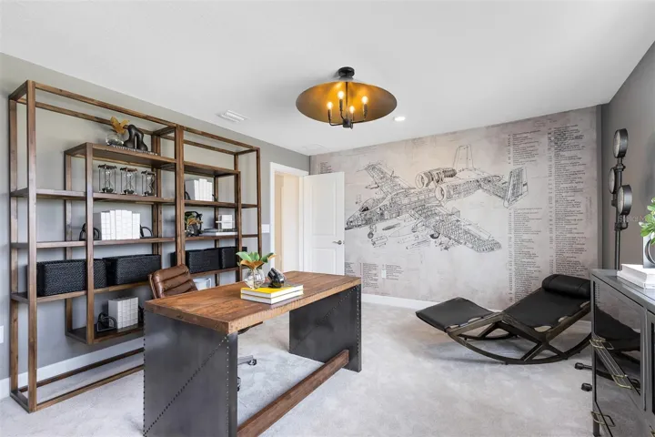 Model Home Design Only. Pictures and furnishings are for illustrative purposes only. Elevations, colors and options may vary. Furniture is for model home staging only.