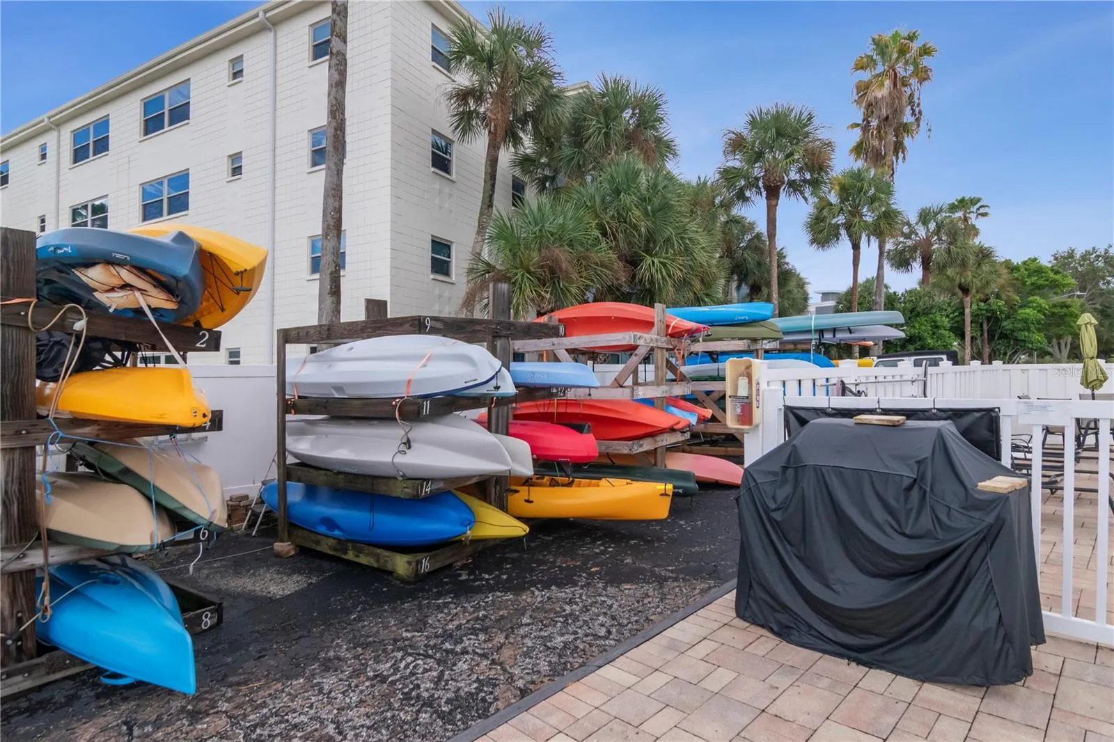 Kayak Storage &amp; Outdoor Grill