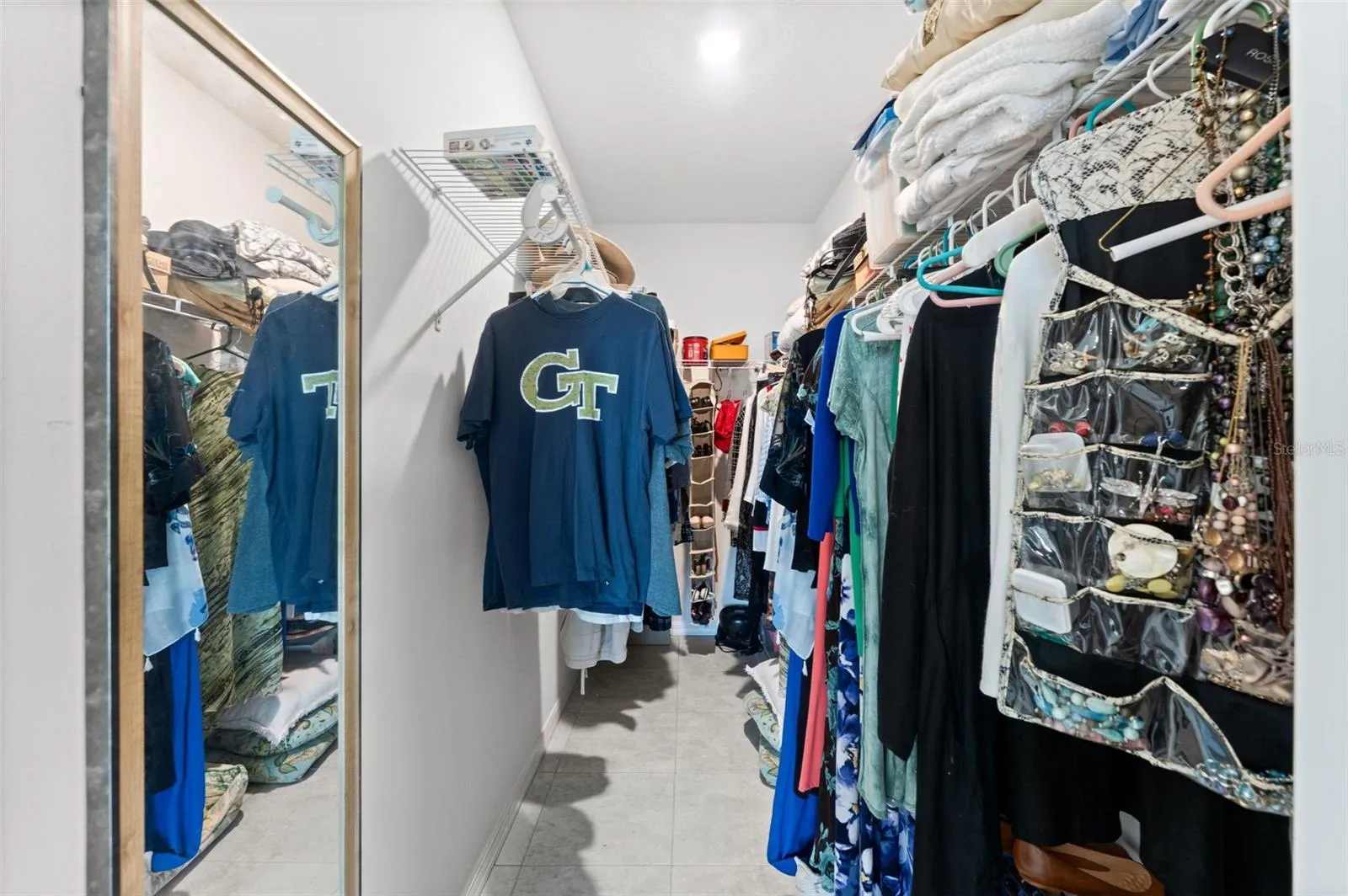 Master walk-in closet