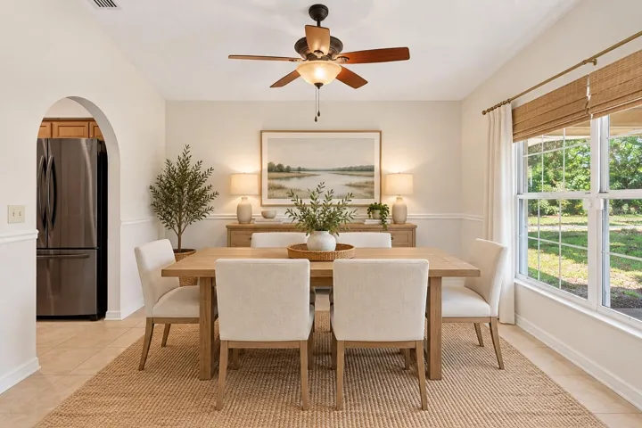 Virtually Staged Dining Room