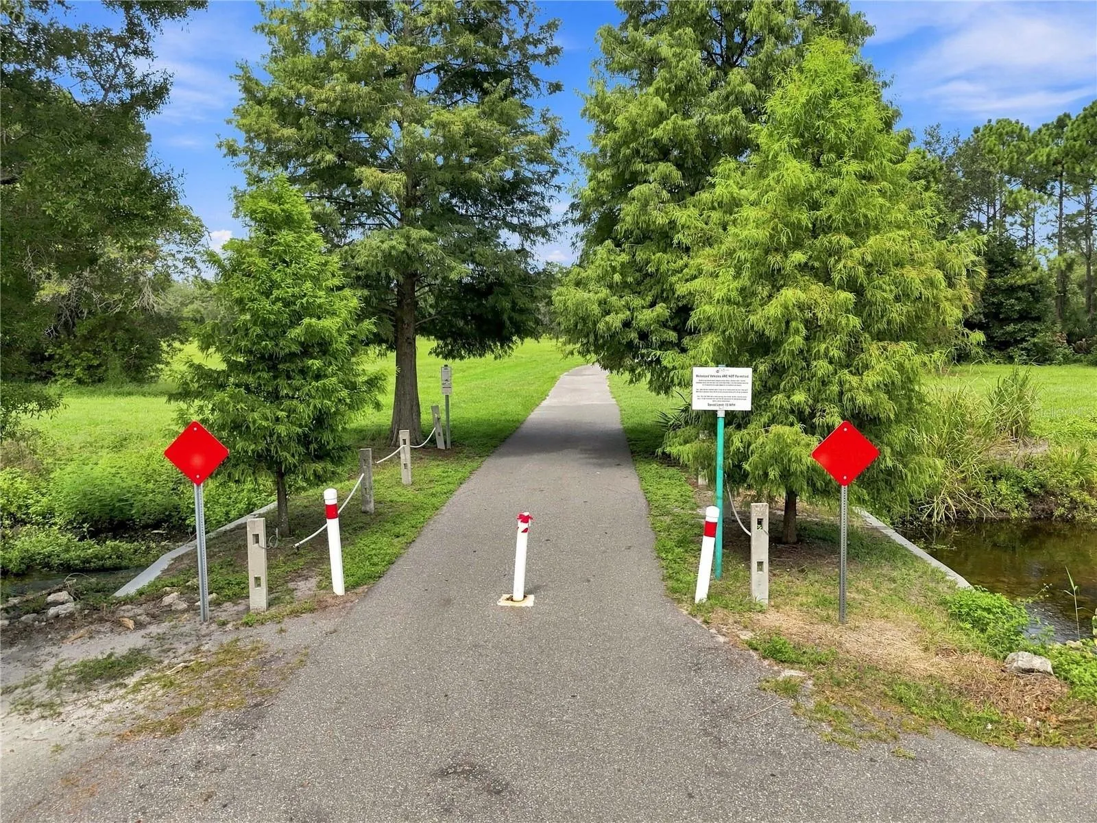Nearby walking trail