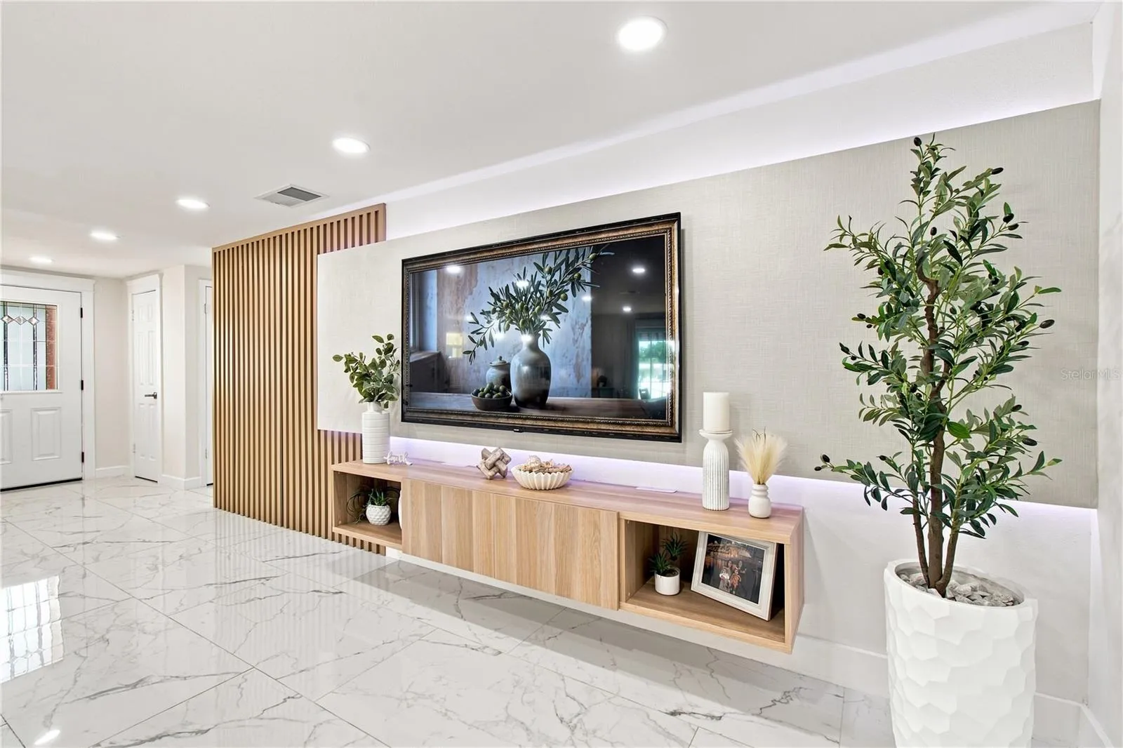 Architectural feature - custom design entertainment wall system