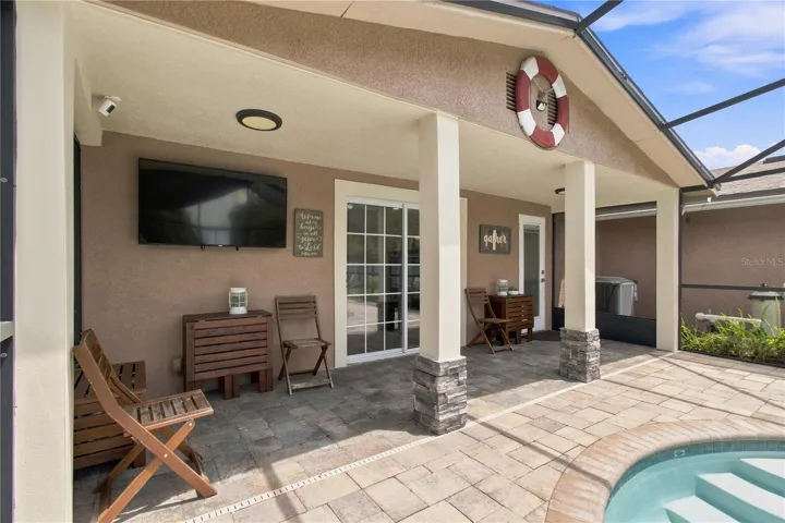 Back covered porch