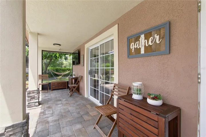 Back covered porch