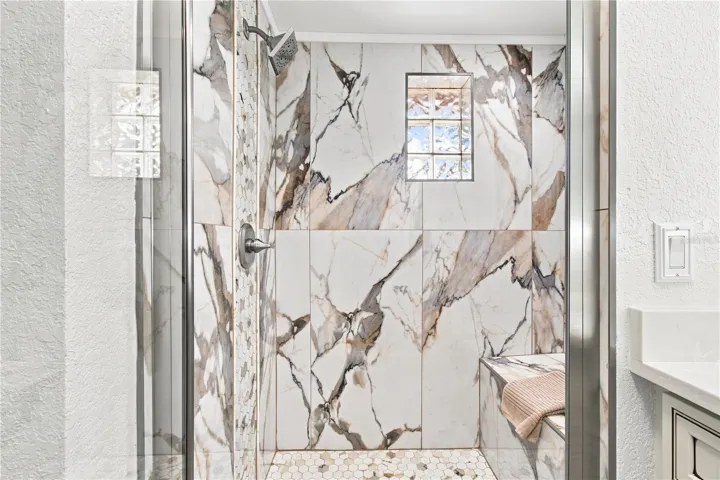 Primary Bathroom completely remodeled