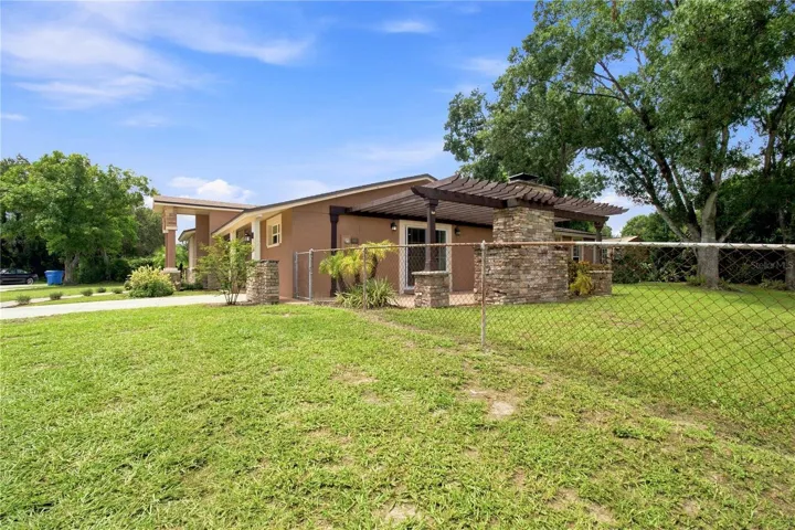 Large corner fenced lot