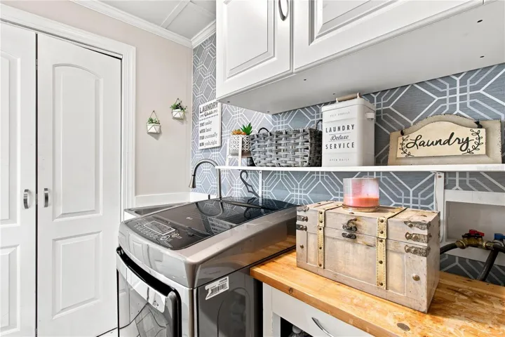 Inside laundry room