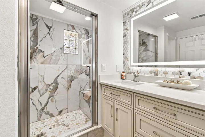 Primary Bathroom completely remodeled