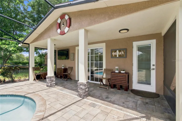 Back covered porch