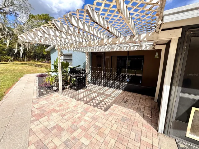 Nice patio for the barbeque