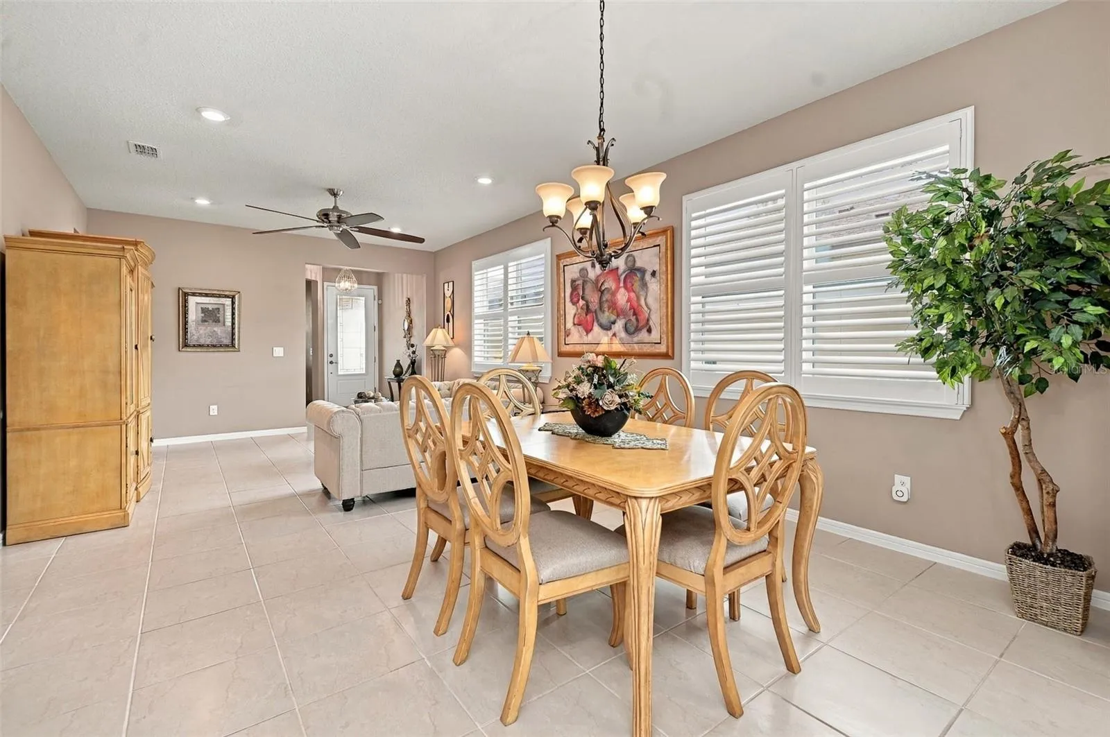 Open concept Dining/Living areas