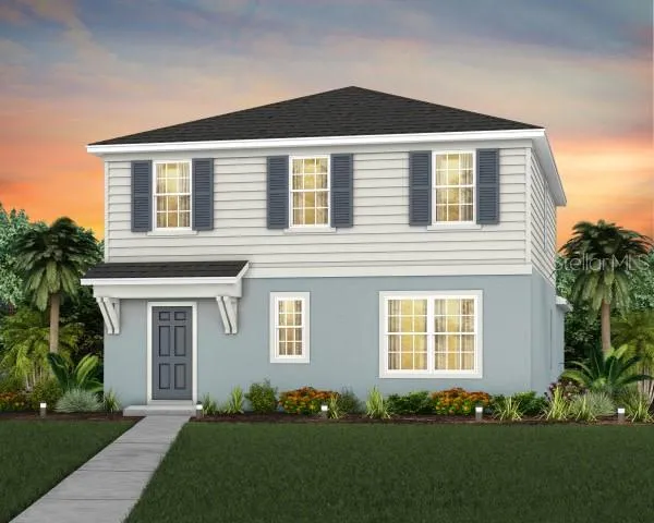 Exterior Design. Artistic rendering for this new construction home. Pictures are for illustrative purposes only. Elevations, colors and options may vary.