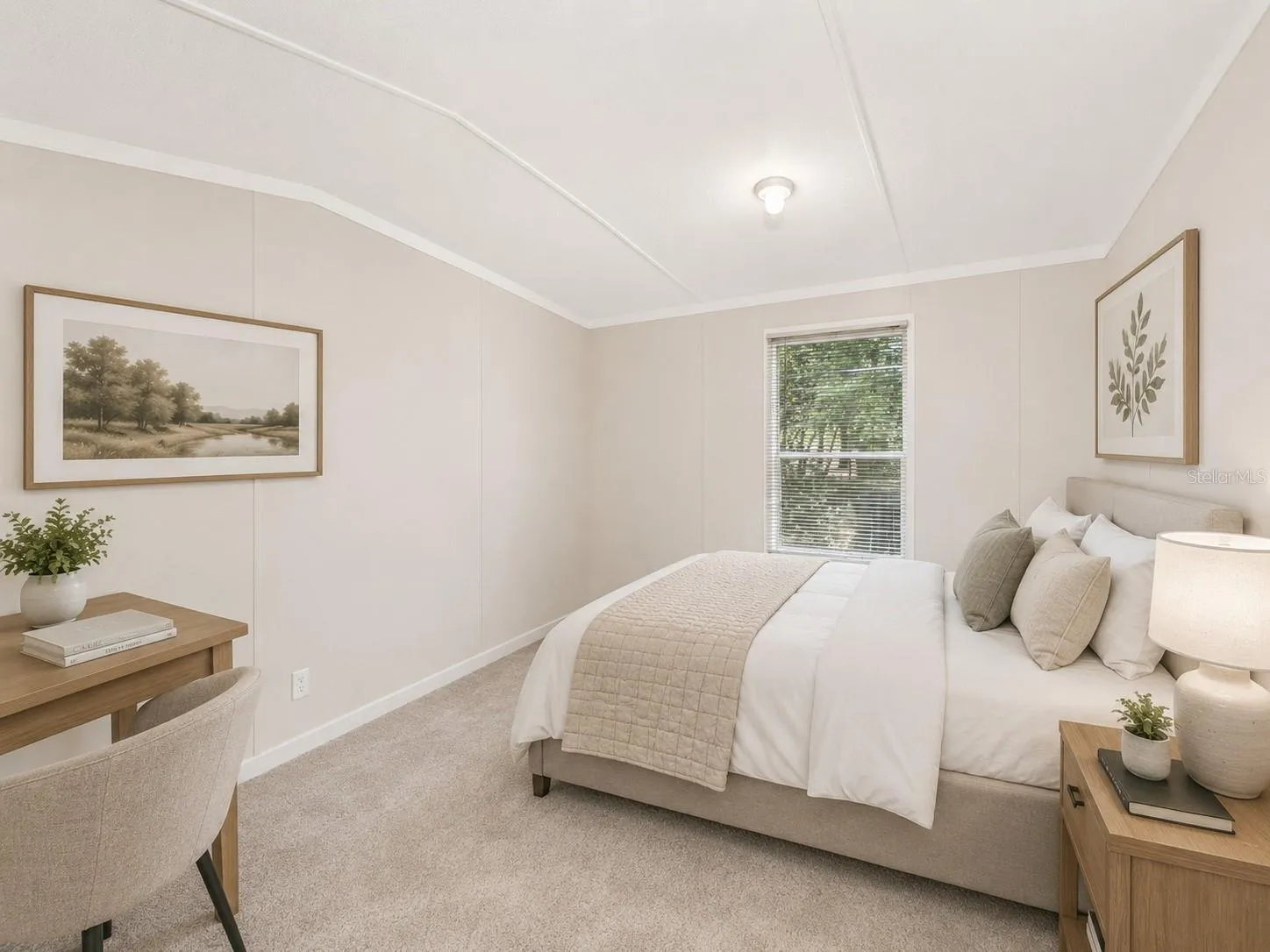 Virtually renovated and staged