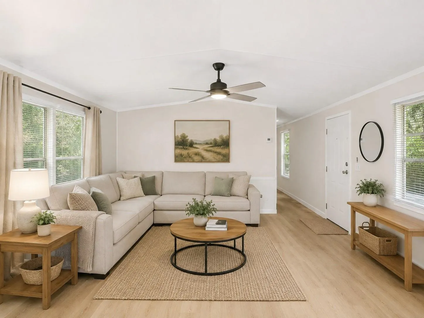 Virtually renovated and staged