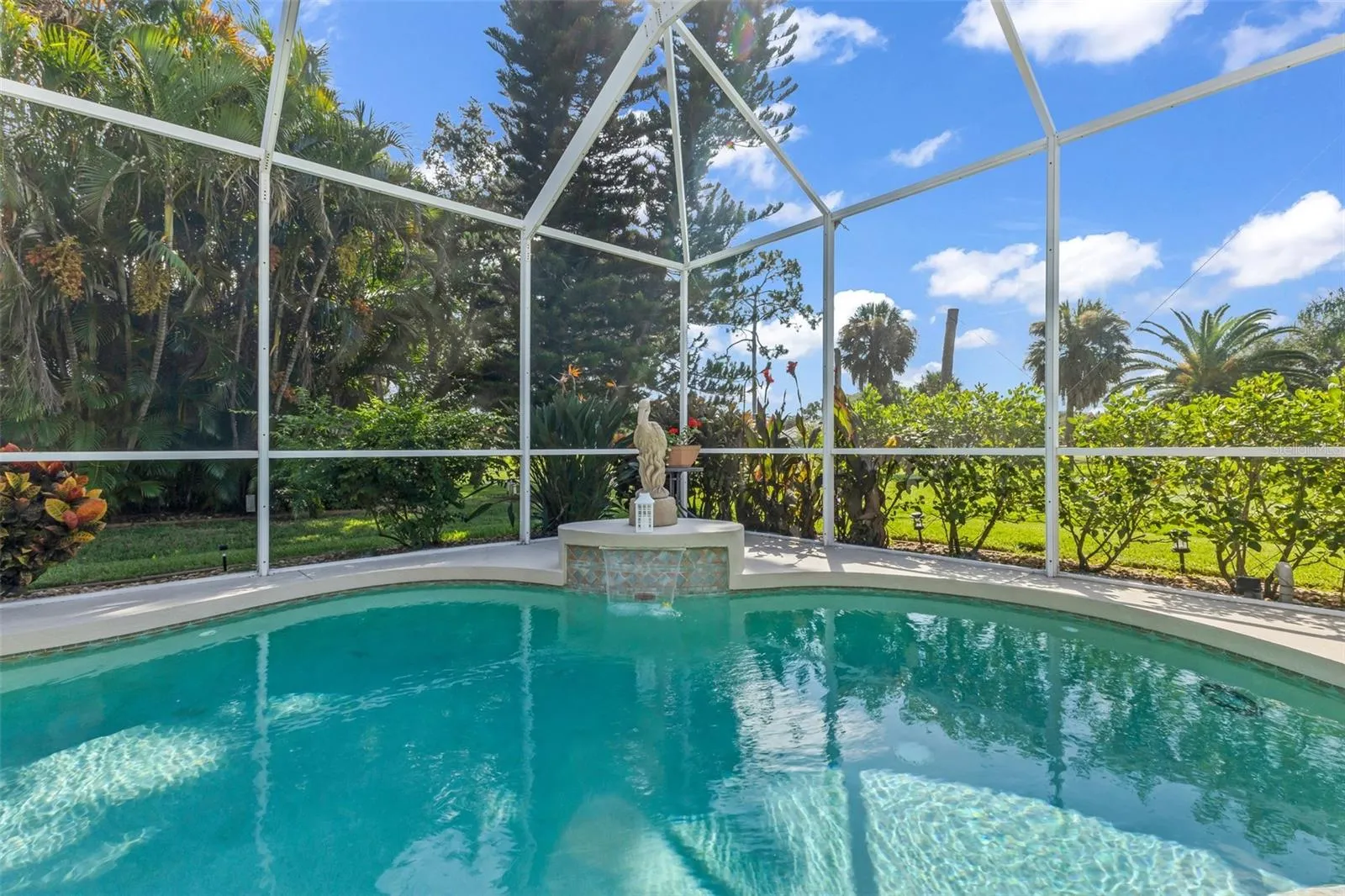 pool waterfall