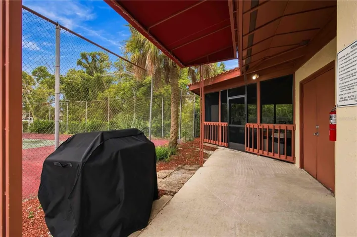 Clubhouse Exterior with BBQ Grill