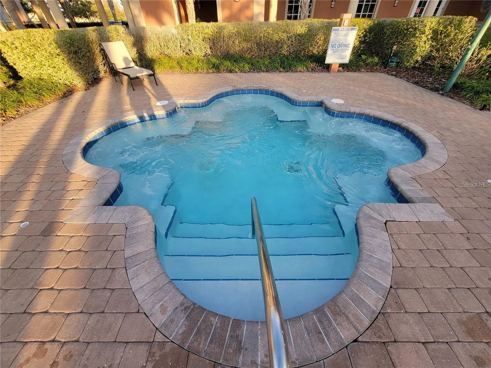 The outdoor hot tub is just one of the pleasures living at Trilogy