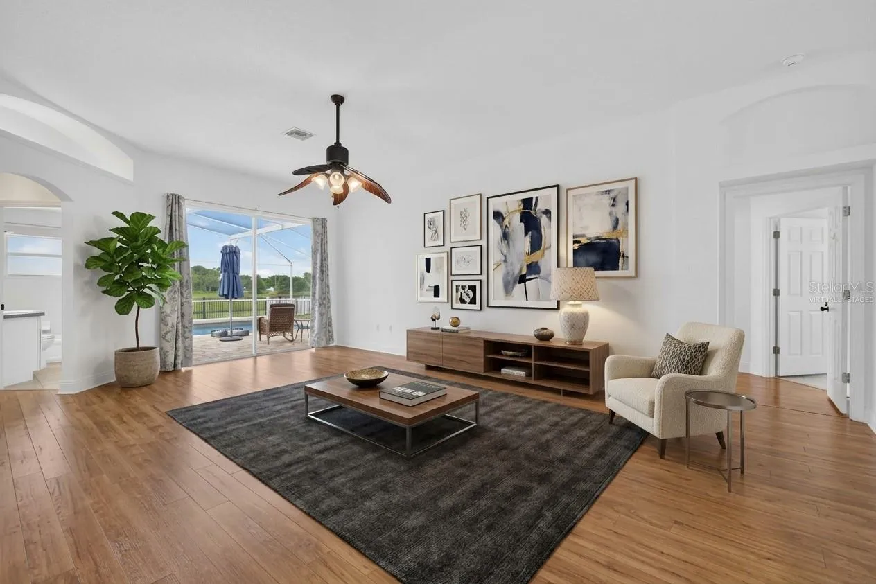 Virtually Staged Living Room