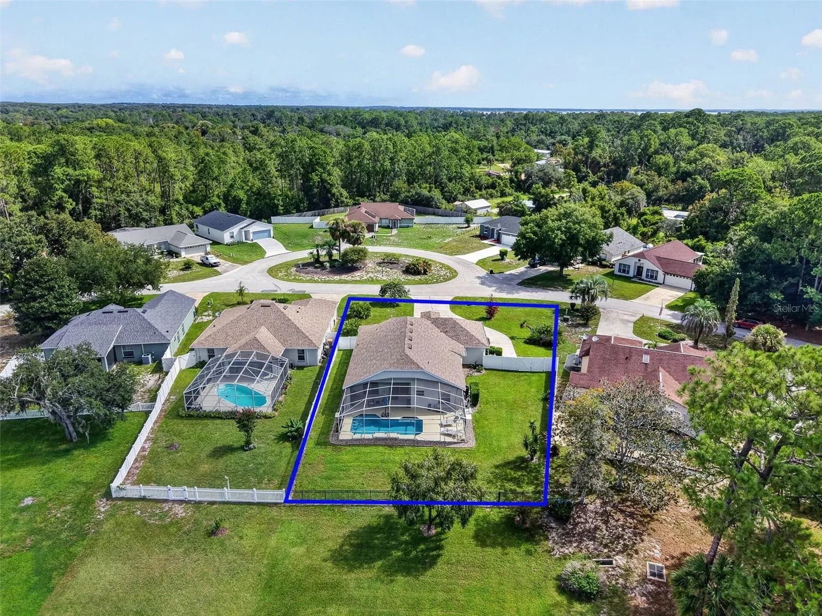 Largest land in the neighborhood on the water