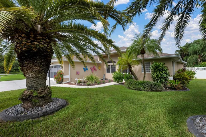 Fantastic lot with lush landscaping.