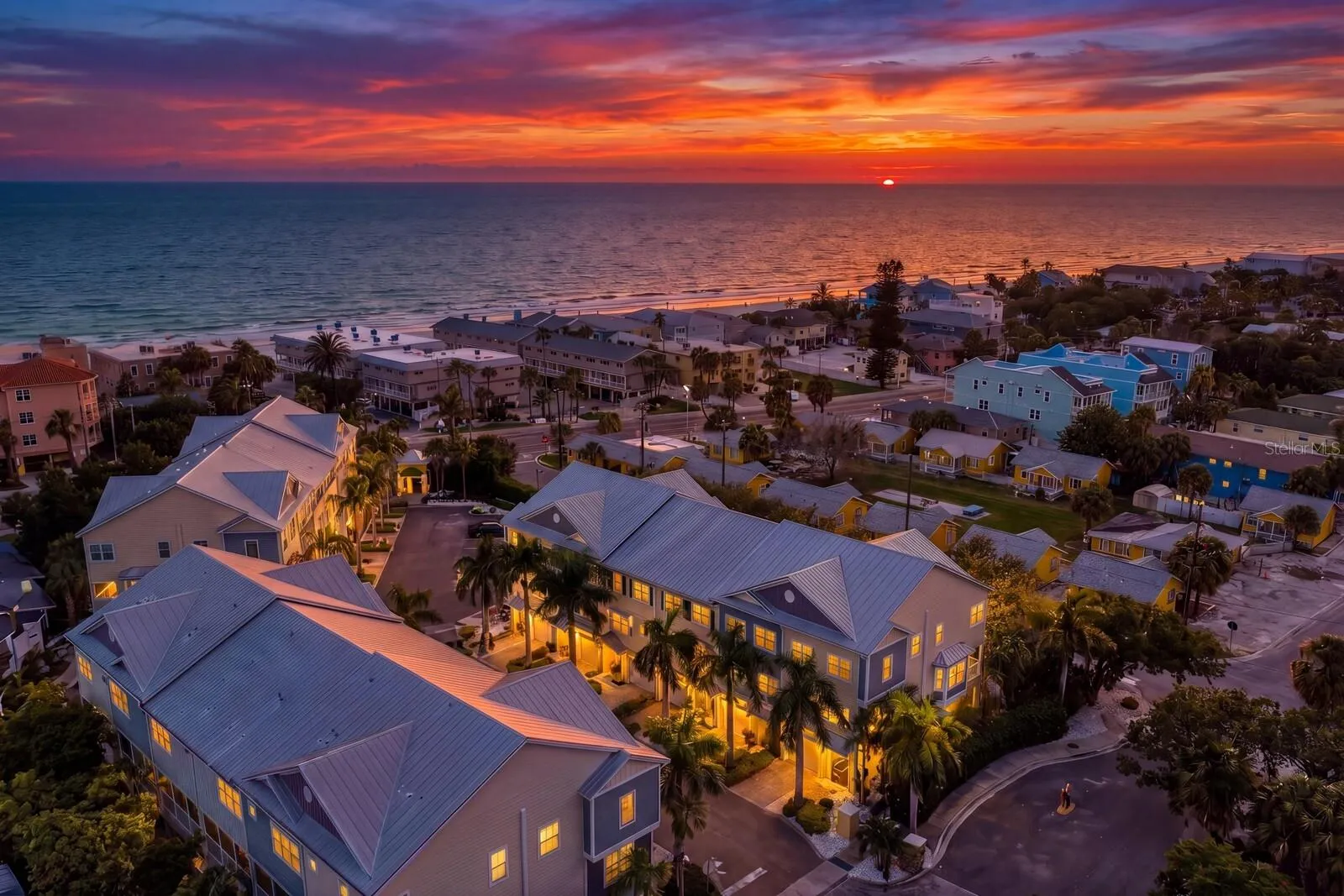 Sunset over The Cove at Indian Rocks Beach