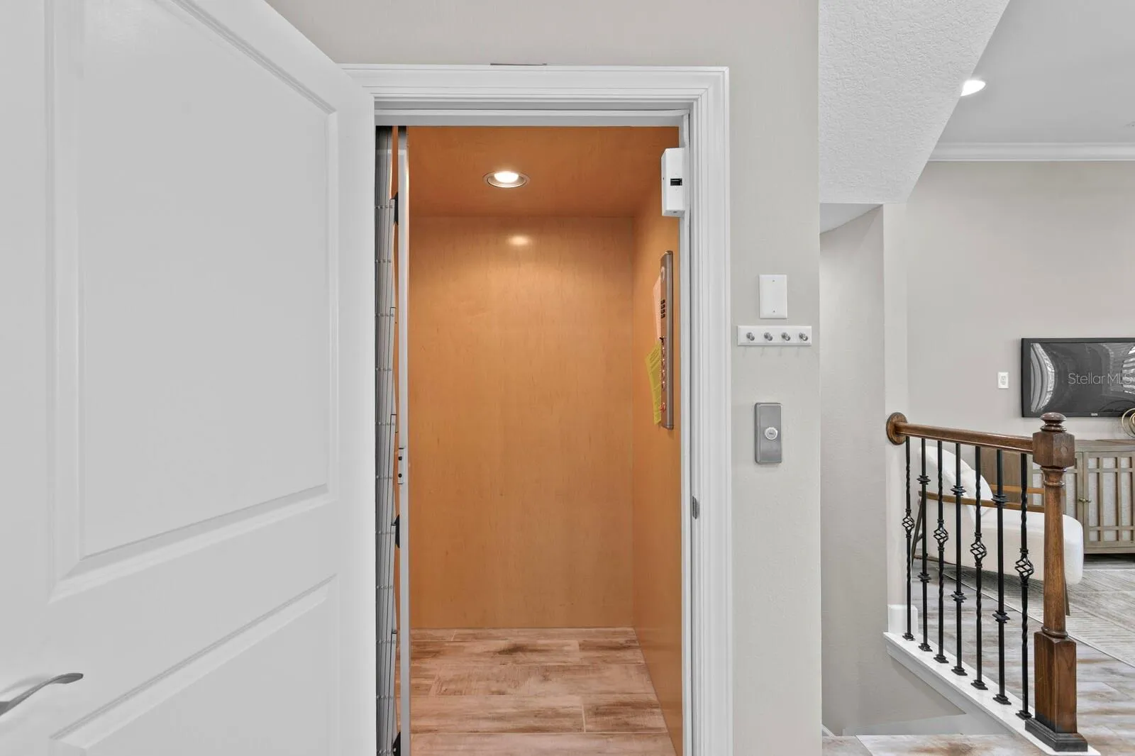 Take the stairs or take the elevator. Or you take the stairs and send your groceries up in the elevator