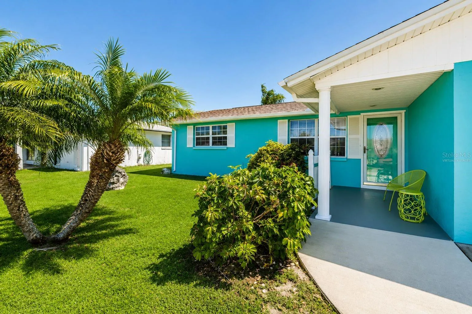 Exterior Front- virtually staged with fresh paint