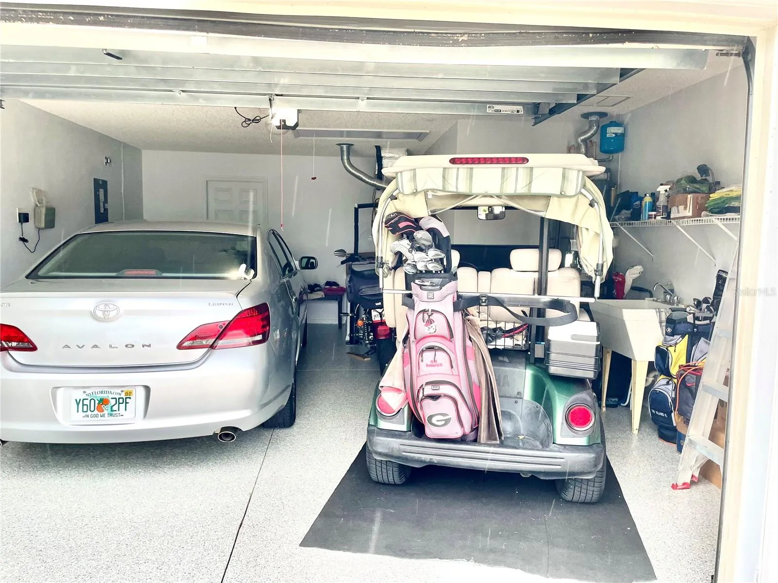 Ample space in garage!